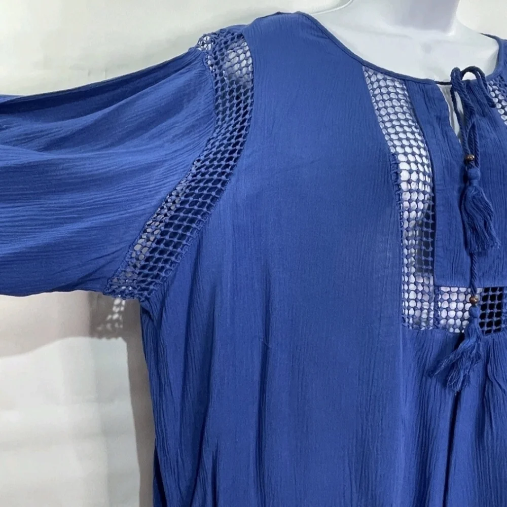 NWT Joseph A. Royal Blue Blouse XL